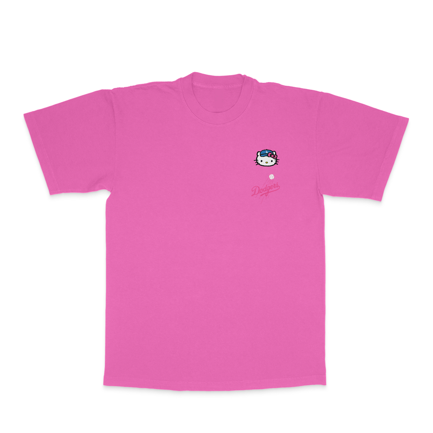 Kitty Pink Carnation Baseball Shirt